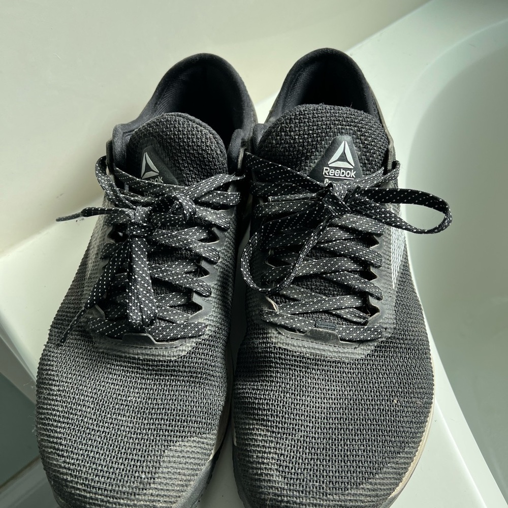 Men's sz 11 M Reebok Nano TEAMWORK Black Shoes Sneakers Crossfit Weight Lifting - Picture 2 of 6